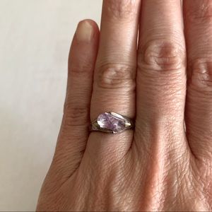 Sterling silver tanzanite ring